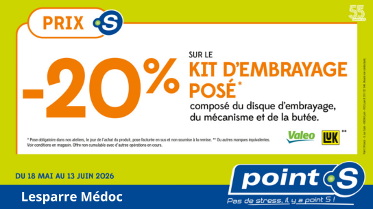 20 % kit embrayage