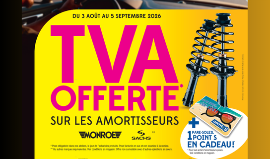 illustration : amortisseur tva  offerte
