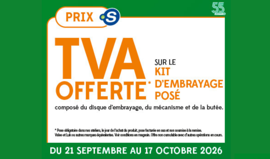 tva offerte sur embrayage